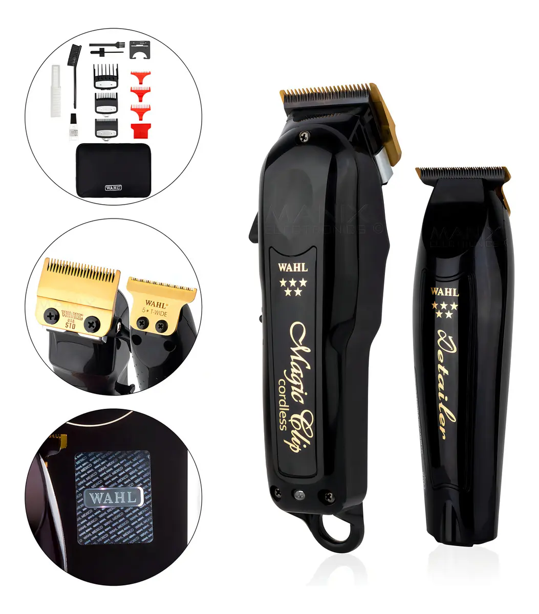Combo 5 Star Black Cordless Magic Clip + Detailer Li