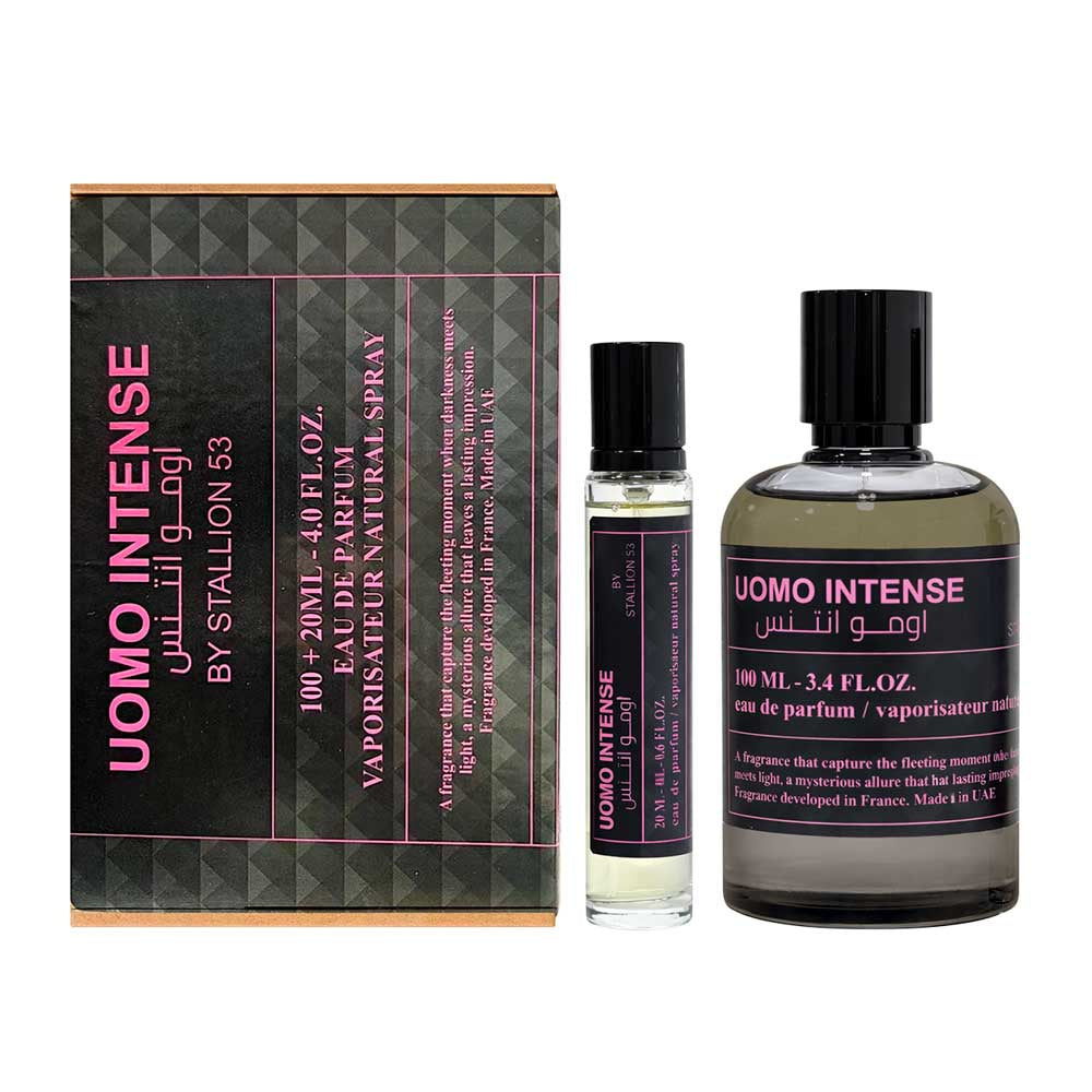 Stallion Uomo Intense + Travel 20ml Eau de Parfum 100ml