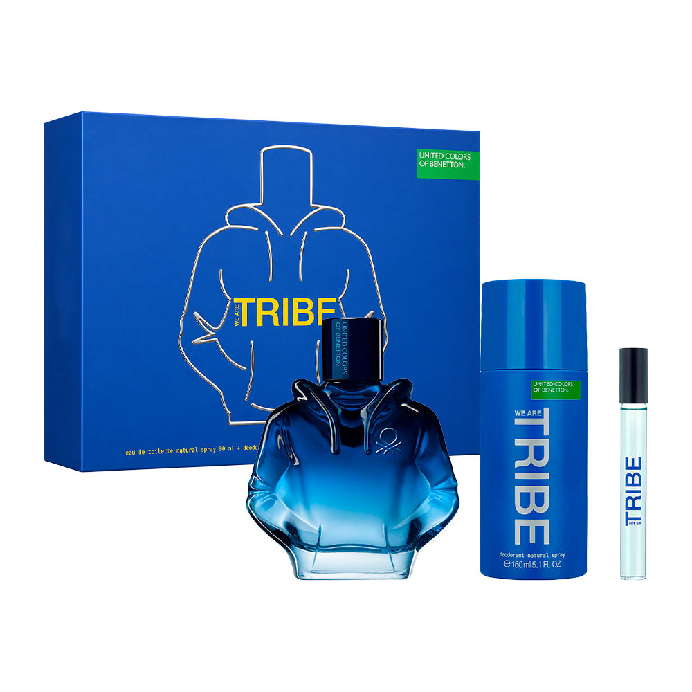 Tribe Estuche 3 Piezas Caballero Eau de Toilette 90ml + Desodorante 150ml + Miniatura 10ml