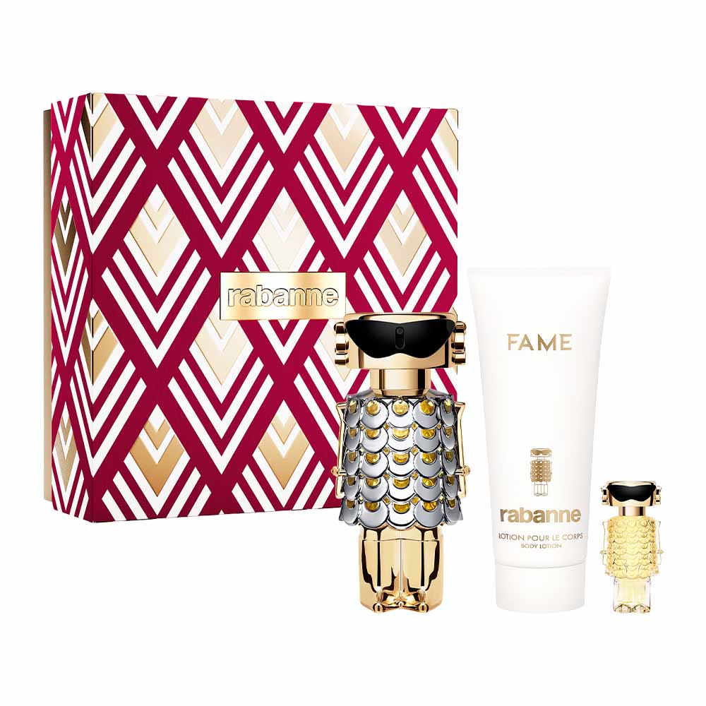 Fame Estuche 3 Piezas Eau de Parfum 80ml + Loción Corporal 100ml + Miniatura 4ml de Paco Rabanne