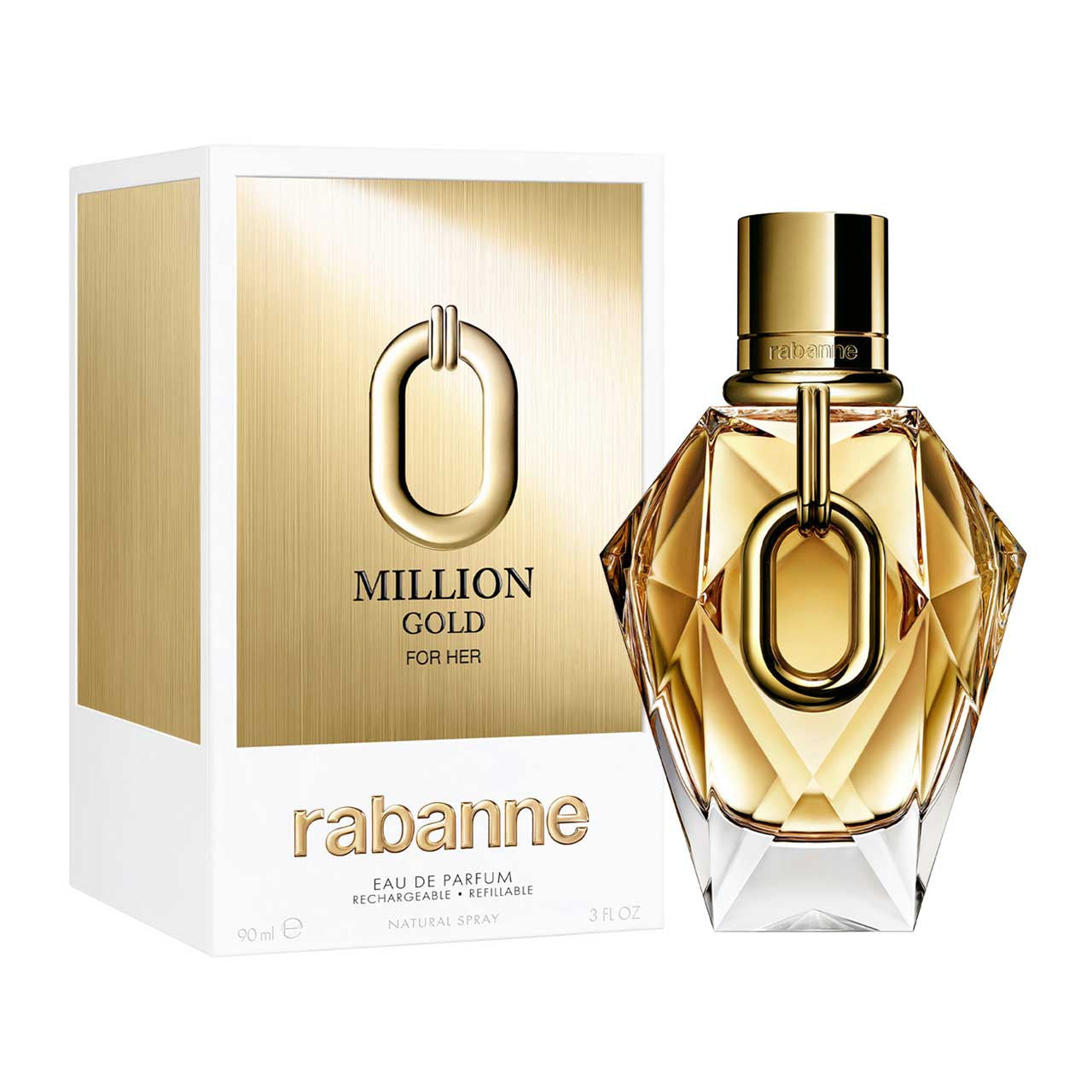 Million Gold For Her Eau de Parfum 90ml (Rellenable)