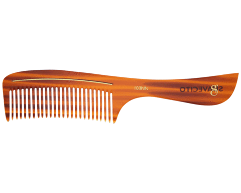 Peine deluxe amber con mango