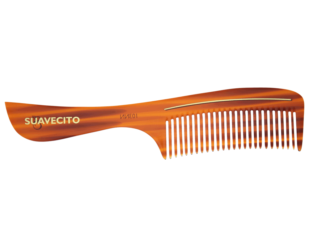 Peine deluxe amber con mango