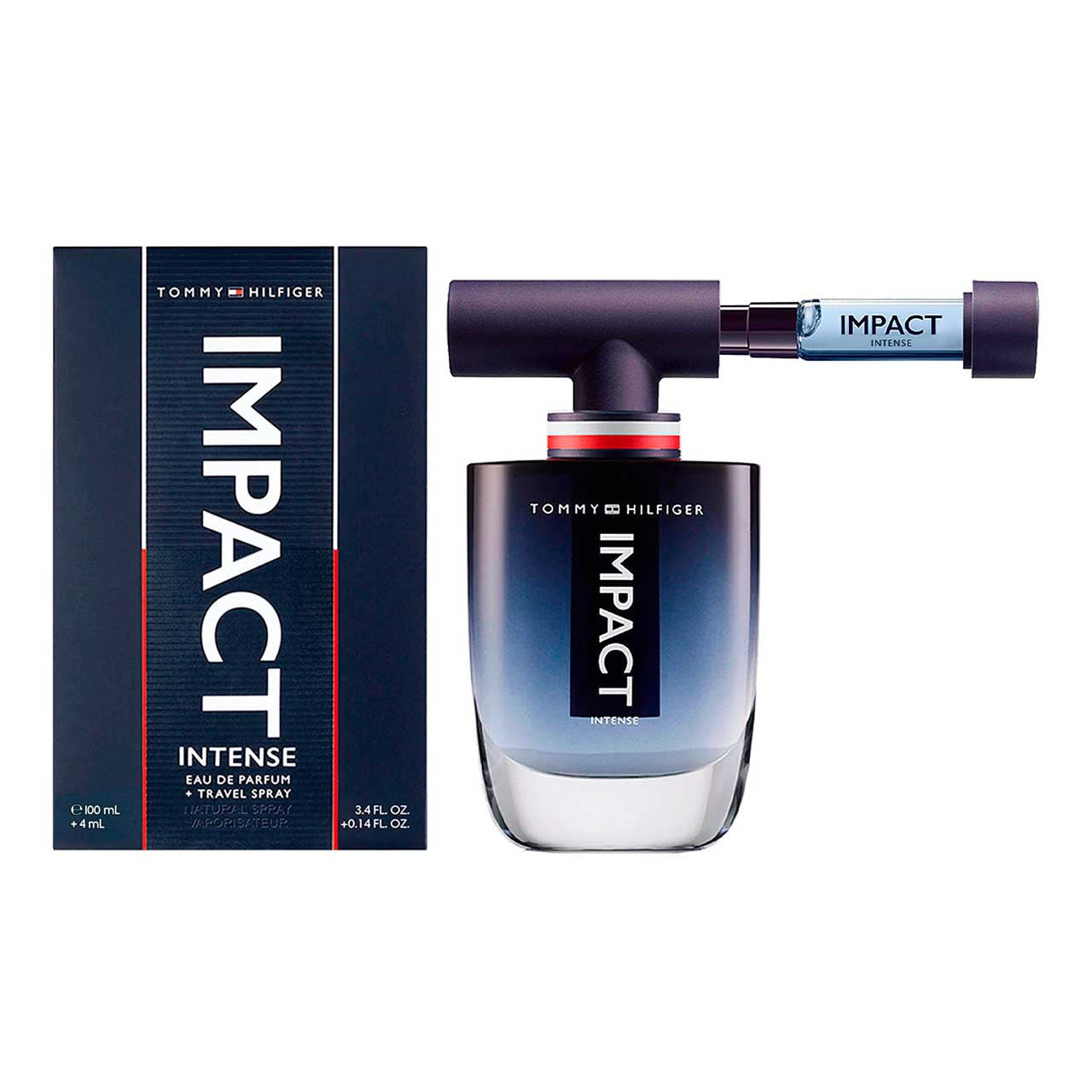 Tommy Impact Intense + Travel 4ml Eau de Parfum 100ml