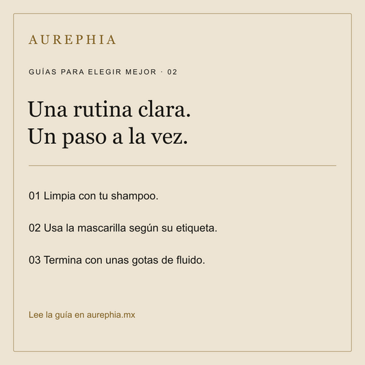 Shampoo, mascarilla y fluido: cómo ordenar tu rutina Avyna