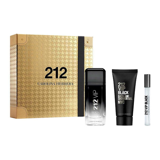 212 Vip Black Estuche 3 Piezas Caballero Eau de Parfum 100ml + Gel de baño 100ml + Miniatura 10ml