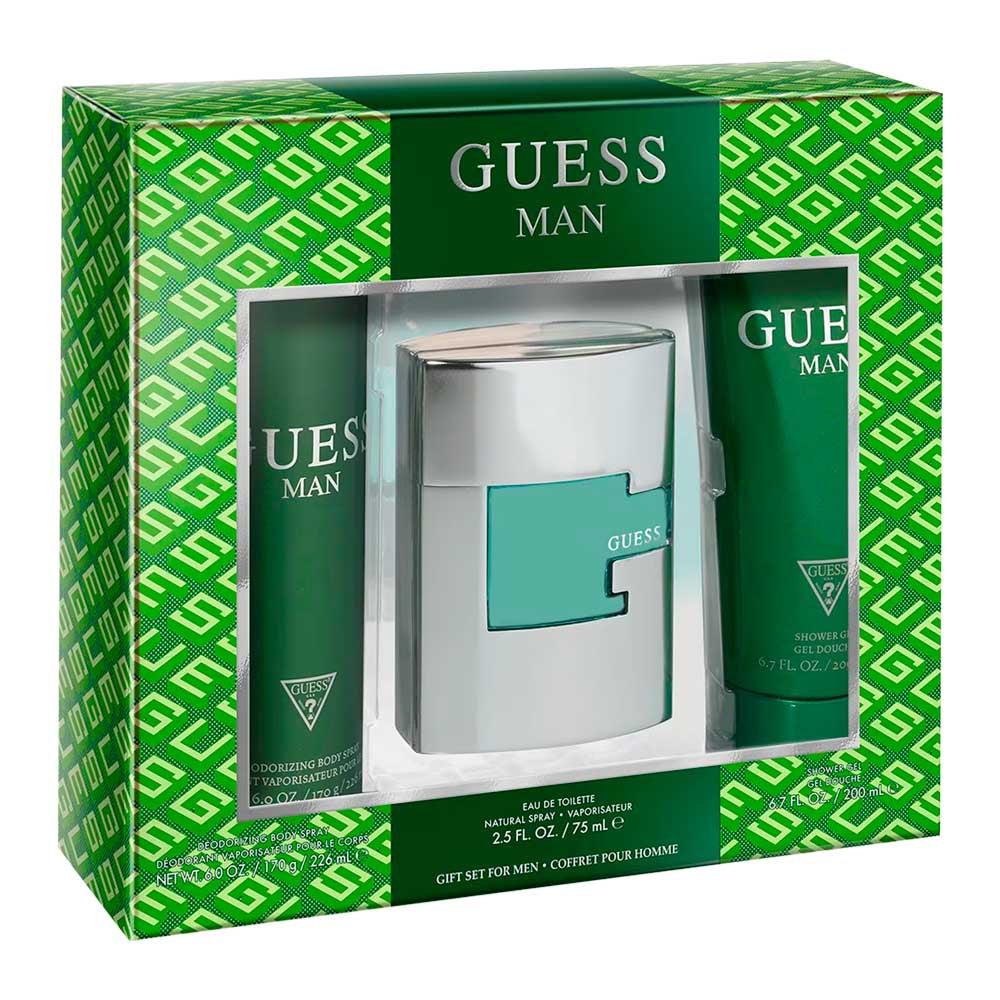 Estuche 3 Piezas Caballero Eau de Toilette 75ml + Desodorante 226ml + Gel de Baño 200ml