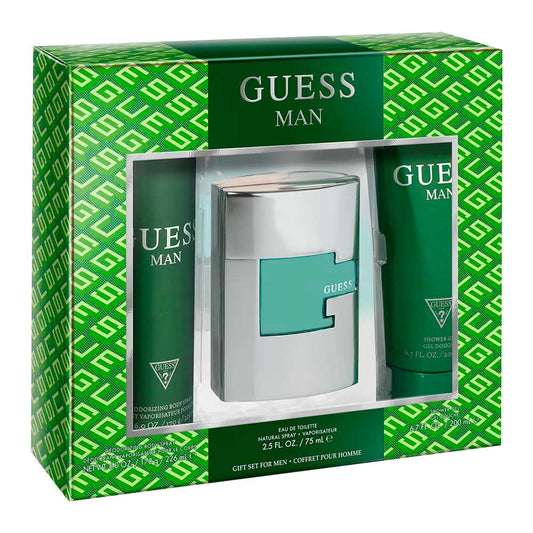 Estuche 3 Piezas Caballero Eau de Toilette 75ml + Desodorante 226ml + Gel de Baño 200ml