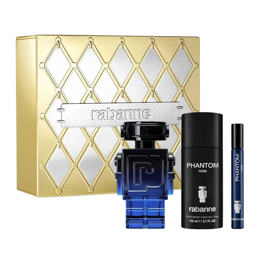 Phantom Intense Metal Estuche 3 Piezas Caballero Eau de Parfum 100ml + Desodorante 150ml + Miniatura 10ml