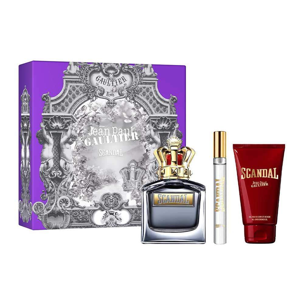 Scandal Estuche 3 Piezas Caballero Eau de Toilette 100ml + Gel de Baño 75ml + Miniatura 10ml
