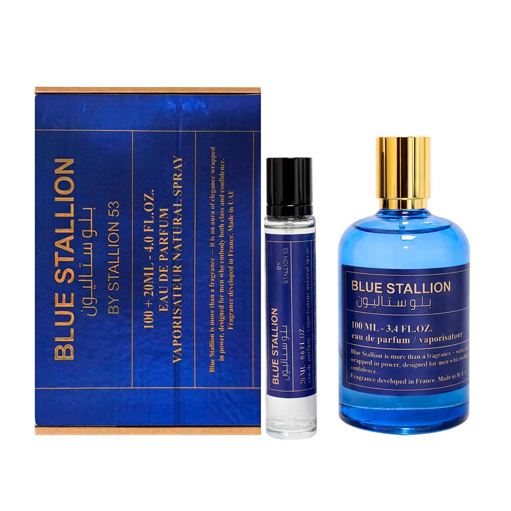 Stallion Blue + Travel 20ml Eau de Parfum 100ml