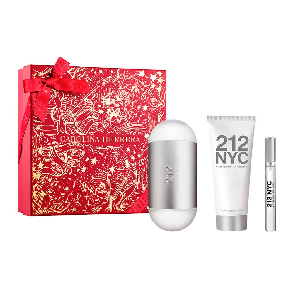 212 Woman Estuche 3 Piezas Eau de Toilette 100ml + Loción Corporal 100ml + Miniatura 10ml de Carolina Herrera