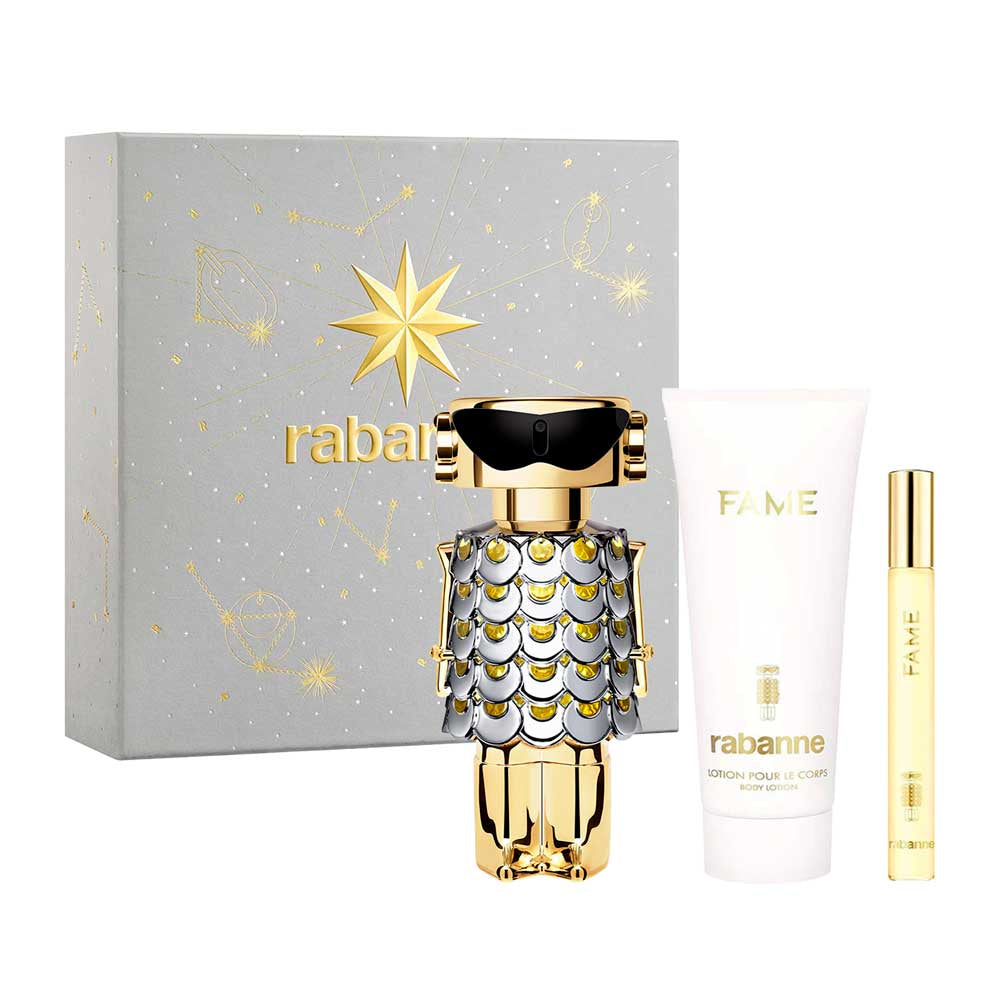 Fame Estuche 3 Piezas Eau de Parfum 80ml + Loción Corporal 100ml + Miniatura 10ml de Paco Rabanne