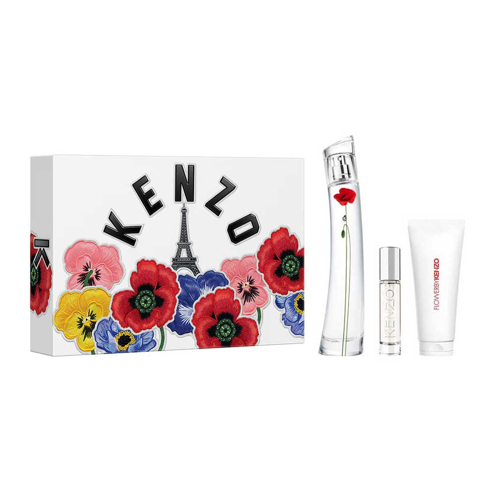 Flower by Kenzo La Récolte Parisienne Estuche 3 Piezas Dama Eau de Parfum 75ml + Crema Corporal 75ml + Miniatura 10ml
