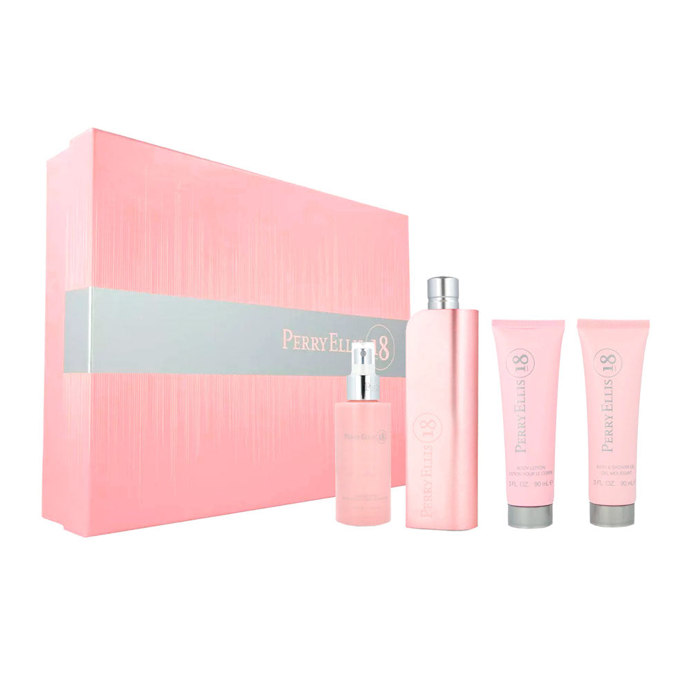 Perry 18 Estuche 4 Piezas Dama Eau de Parfum 100ml + Gel de baño 90ml + Crema 90ml + BODY MIST 118ml