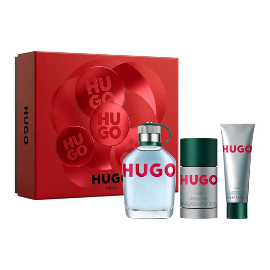 Hugo Estuche 3 Piezas Eau de Toilette 125ml + Desodorante 75ml + Gel de Baño 50ml