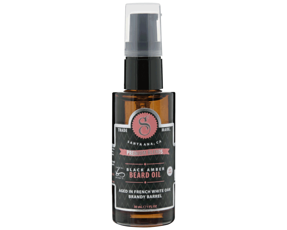 Premium blends aceite para barba black amber.