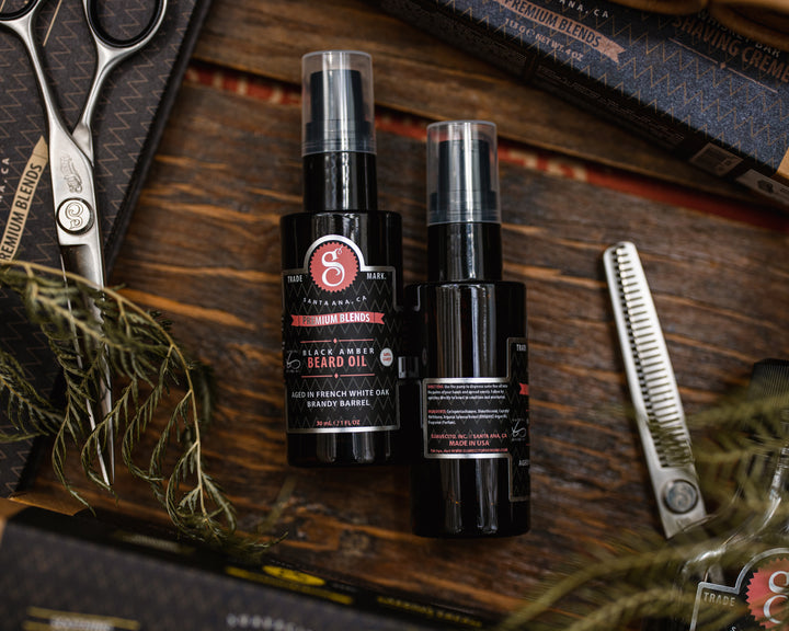 Premium blends aceite para barba black amber.